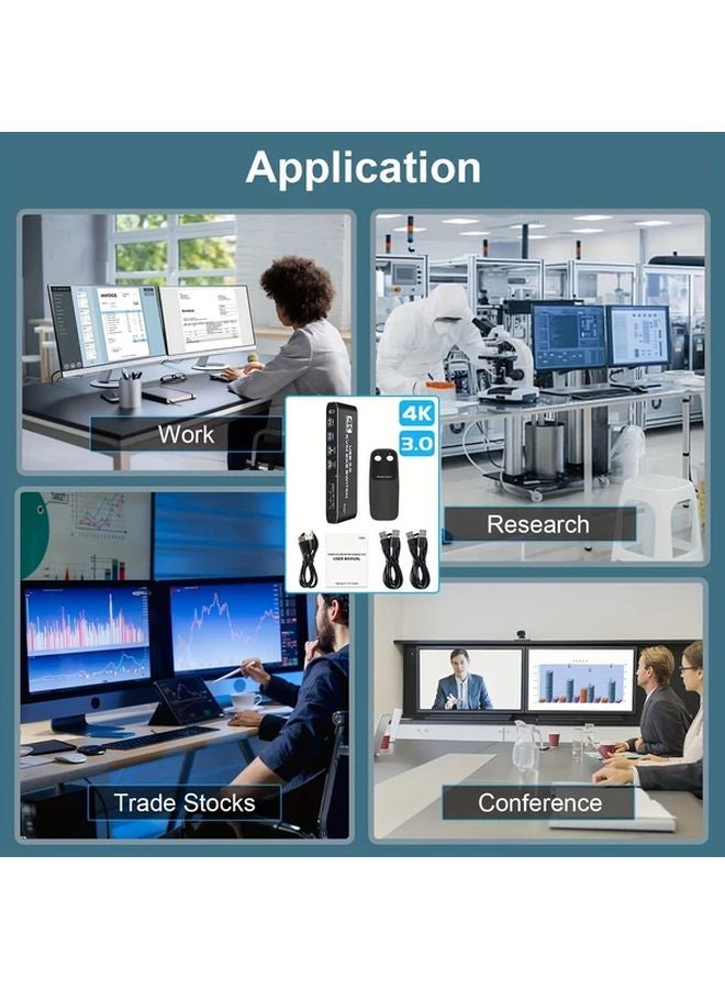 مفتاح KVM 2x2، منفذين، وحدة تحكم USB، قابس حائطي، مصفوفة - Image 5